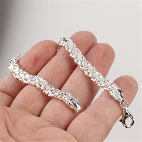 real silver braclet.